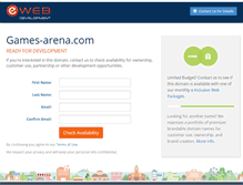 Tablet Screenshot of games-arena.com